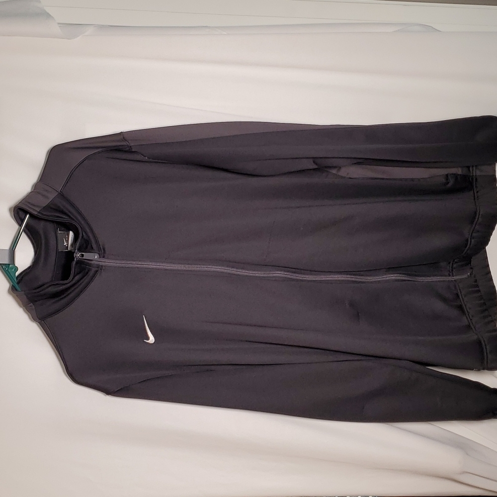 Nike full zip dri-fit jacket in black, 2XL